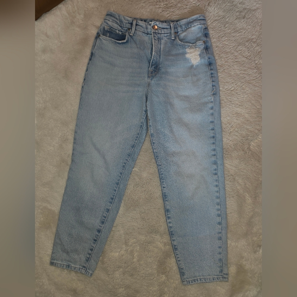 Good American High Rise Mom Jeans 8 26"inseam